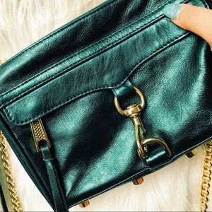 rebecca minkoff emerald green mini mac